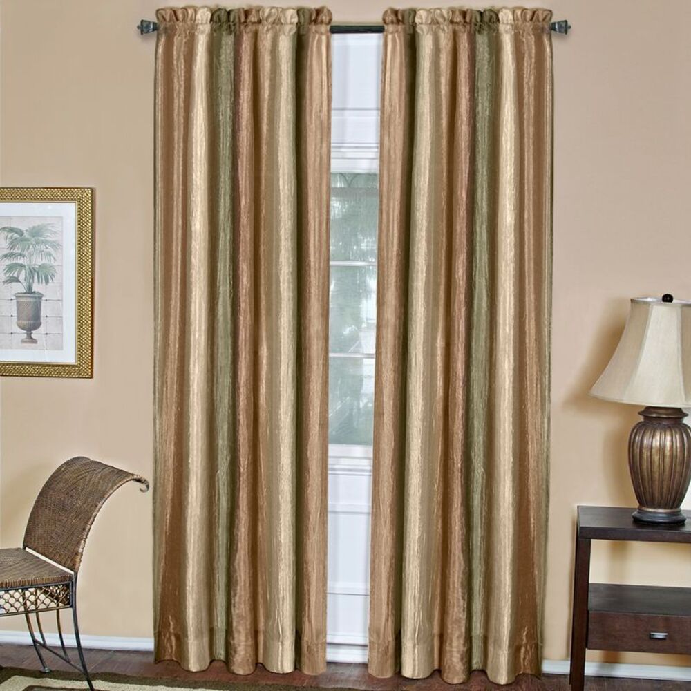 Woven Trends Ombre Window Curtains, Modern Semi-Sheer Window Curtain Drape